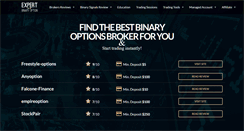 Desktop Screenshot of binaryoptionexpert.com